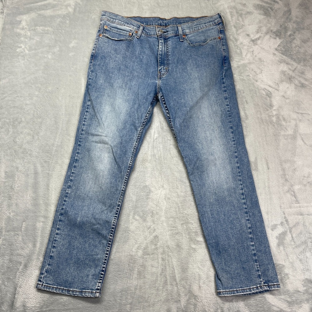 Levi's 511 Jeans Mens‎ 36x30 Blue Denim Medium Wash Stretch Red Tab Straight Leg